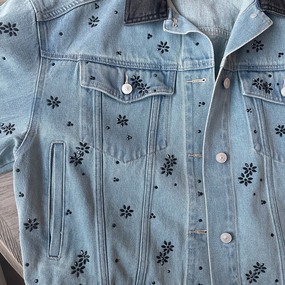 H&M Rhinestone Embellished Denim Jacket - Picture 6 of 7